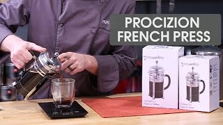 Review Procizion French Press Coffee Maker  TIPS how to make great coffee [upl. by Pik]