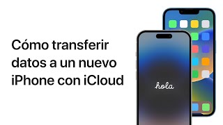 Cómo transferir datos a un nuevo iPhone  Soporte técnico de Apple [upl. by Arihsat759]