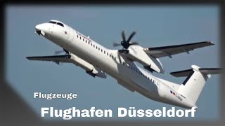 Flugzeug Start und Landung am Flughafen Düsseldorf [upl. by Odnomar]