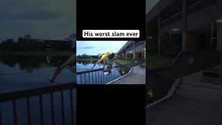 Behind Quinn’s gnarliest slam wakeboarding [upl. by Entroc]