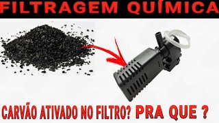 usar CARVÃO ATIVADO no FILTRO DO AQUÁRIO  PARA QUE SERVE   FILTRAGEM QUÍMICA [upl. by Alfonse333]