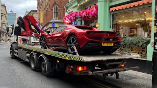 Ferrari 296 being towed away [upl. by Gretna]