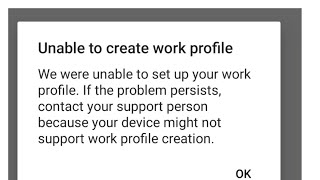 unable to create work profile in intune company portal companyportal workprofile telugu [upl. by Galatia754]