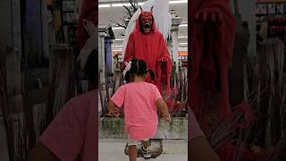 Nary dances with Satan at Spirit Halloween Store 2023 shorts halloween familyvlog parenthood [upl. by Elylrac]