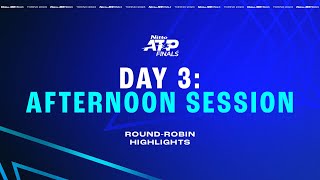 Nitto ATP Finals Day 3 Afternoon Session Highlights [upl. by Ma135]