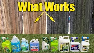 Deck and Fence Cleaners Review  Mold Mildew Algae  Pressure Washing PreWash [upl. by Gavette]