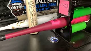 LongballBatscom Heat Rolling a 2024 DeMarini Neon Pink Voodoo One BBCOR Bat WBD2557010 47563 A81 [upl. by Akirahs]