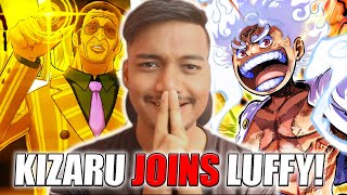 KIZARU JOINING LUFFY🔥 One Piece Chapter 1100 in Hindi [upl. by Cirdla]