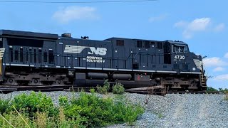 Eastbound NS mixed manifest with the front door open heading up NS Dayton District [upl. by Melvin948]