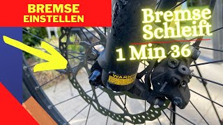 Fahrrad Bremse schleift  DIY Bremse einstellen [upl. by Lusa]