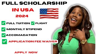 MOVE TO THE USA IN 2024  Fully funded Masters Scholarship in USA [upl. by Mayhs]