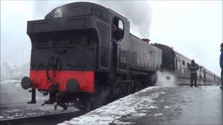 SVR Spring Steam Gala 2013  34007 Wadebridge and 1501 at Kidderminster [upl. by Ellehsyt]