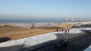 Timelapse Zandsuppletie strand scheveningen 2010 hd Sand Suppletion [upl. by Eendyc75]