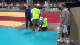 Taraflex Installation at AAU Championships [upl. by Ecirb391]