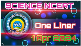 SCIENCE NCERT  One Liner Questions  sk jha sir  1 march 2024 [upl. by Lenra]