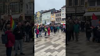 Bad Kreuznach Germany January 30 2024 defending democracy demonstration [upl. by Asylem120]