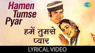 हमें तुमसे प्यार कितना  Humein Tumse Pyar with lyrics  Kudrat  Rajesh Khanna  Hema Malini [upl. by Nickerson]