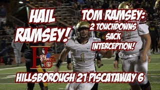 Hillsborough 21 Piscataway 6  Week 8 Highlights [upl. by Alyek]