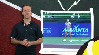 Tennis Lessons  Forehand Pivot and Shoulder Turn [upl. by Nylarej47]