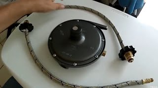 Instalando regulador de dos vías para gas LP [upl. by Ahsieken]