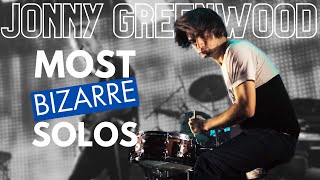 JONNY GREENWOODS Most Bizarre Guitar Solos  LIVE feat Radiohead  Thom Yorke [upl. by Goldshlag]