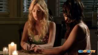 Hanna amp Mona Ouija Board Flashback quotPretty Little Liarsquot Clip 3x07 [upl. by Neelyad]