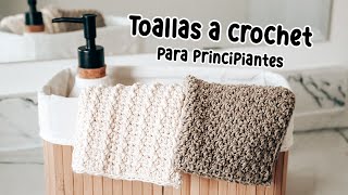 COMO TEJER TOALLAS DE MANO A CROCHET  TUTORIAL PARA PRINCIPIANTES  Daniis Ways [upl. by Sadonia]