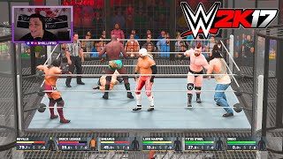 WWE 2K17Stephanie McMahon vs BayleyNo Holds Barred Bikini match [upl. by Yaj]