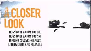 Rossignol Axium 100 Ski Binding BlackWhite  TheSkiBumcom [upl. by Airetahs]