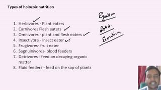 Types of holozoic nutrition [upl. by Anelle]