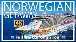 Norwegian Getaway  Full Walkthrough Ship Tour  Take an Exclusive Peek Inside  Crisp HD 4k 2024 [upl. by Natty]