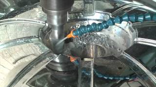 WHEEL REPAIR FILL N DRILL BOLT PATTERN CONVERT [upl. by Oivaf]