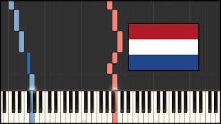 Netherlands National Anthem  Wilhelmus Van Nassouwe Piano Tutorial [upl. by Gnaoh]