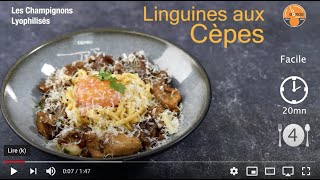 Linguines aux cèpes lyophilisés [upl. by Nefen]