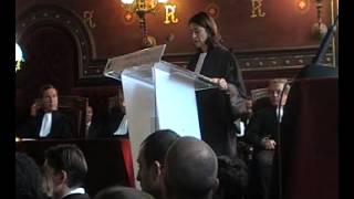 Discours dAnne FAURE Bâtonnier de lOrdre des Avocats de Toulouse [upl. by Myrwyn]