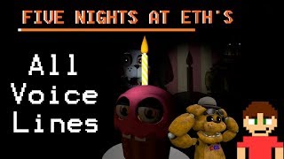 Five Nights at Eths  All InGame Voice Lines [upl. by Neil]