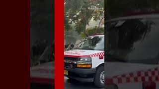 Footage captures the moment a rocket hits building in Tel Aviv [upl. by Garbers]