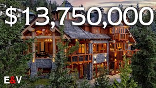 Inside This 13750000 Whistler LUXURY Ski Chalet  EV Exclusive [upl. by Nary432]