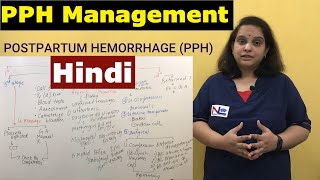 PPH Management in Hindi  Postpartum Hemorrhage Management in Hindi  Nursing Lecture [upl. by Thagard]