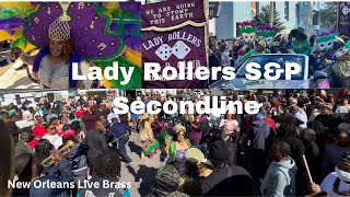 Lady Rollers SocialampPleasure Club Live New Orleans Brass Music Nola Footwork Cardio [upl. by Aronid151]