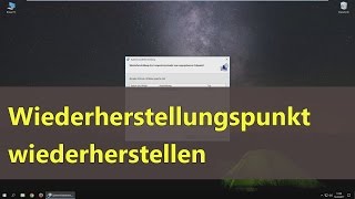 Windows 10 Systemwiederherstellungspunkt wiederherstellen [upl. by Obocaj]