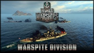 World of Warships  UK Warspite Division  deutsch  gameplay [upl. by Clement]