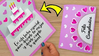 🌺 DIY Tarjeta de cumpleaños 🥰 Beautiful Handmade Birthday card 🥳 [upl. by Deuno7]