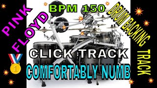 Comfortably Numb by Pink Floyd Drum Backing Track BPM 64 [upl. by Yesnyl]