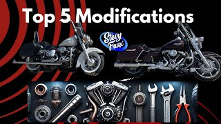 Harley Davidson RoadKing and Deluxe First 5 modifications you Should do [upl. by Nodal]