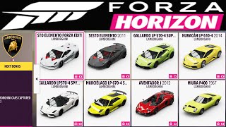 FORZA HORIZON 5  ALL CARS LIST 2023  ALL DLC 4K [upl. by Aoniak457]