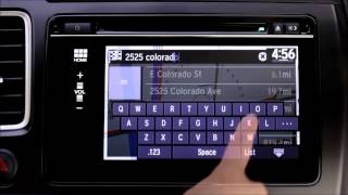 Honda HondaLink  How to use the navigation app [upl. by Ytirahc]