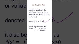 what is modulus function maths shorts [upl. by Audun]