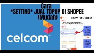 Cara Setting Jual Topup Shopee  Mudah Rupanya [upl. by Llyrehc261]