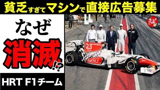 予選落ち連発に万年金欠…売却失敗で消滅した底辺チームのとんでも歴史【HRTF1チーム】 [upl. by Aivatahs]